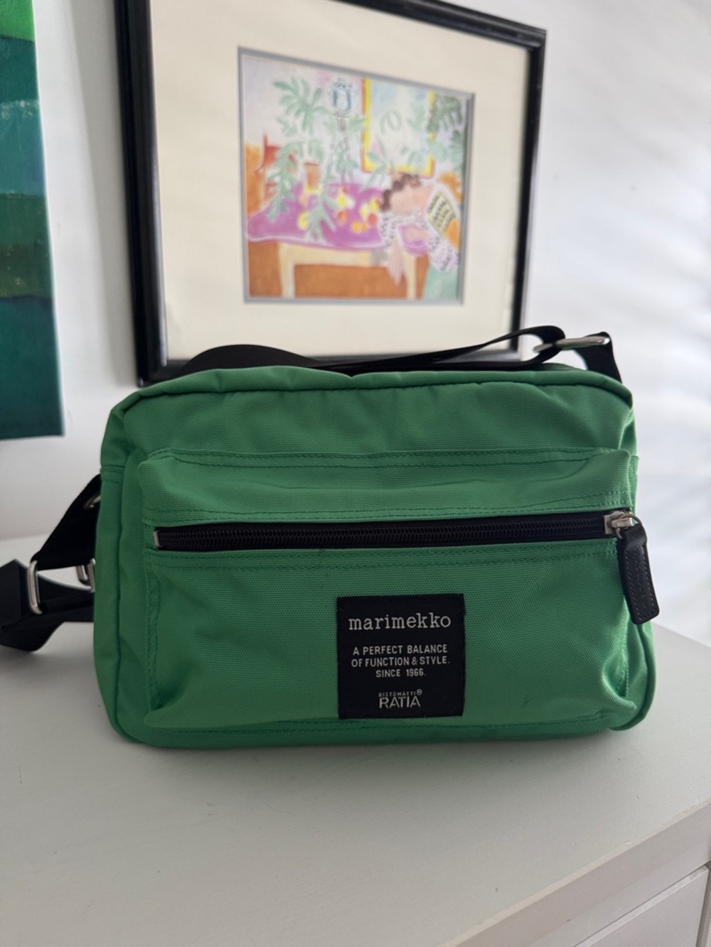 Marimekko Ristomatti Ratia My Things Green  Crossbody Bag